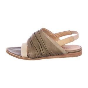 VPL Slingback Leather Sandals- 36.5